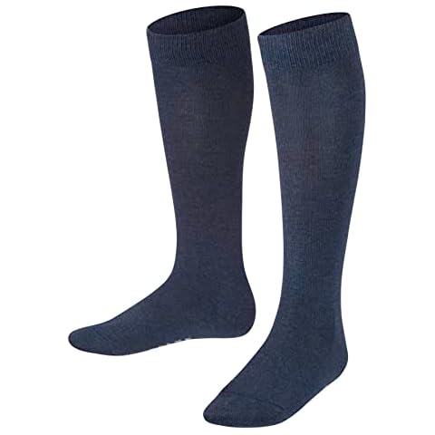 Calcetines largos de algodón sostenible unicolor para niños FALKE Family Cover