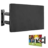 kwmobile Fundas para TV Exterior de 43' TV - Funda TV Exterior para Aire Libre - Cubierta Impermeable para Televisión - Protector Antipolvo - negro