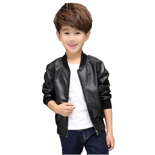Boys Leather Jackets For Toddler Kids Faux Motorcycle PU Leather Coats