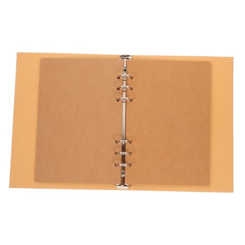 Angoily 1Set Paper Album Cover Refillable Binder Shell with Pages Notebook Cover Protector for Organizing Files and Documents
