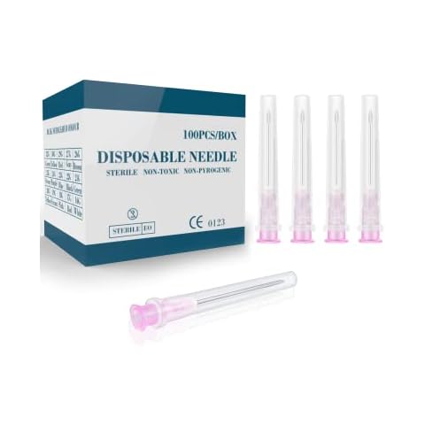 GODCREAT 100Pcs 18Ga Luer Lock Needles Cover