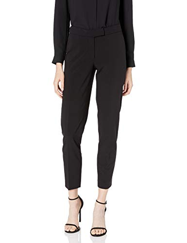 Anne Klein Women's Slim Leg Pant, Black, 16