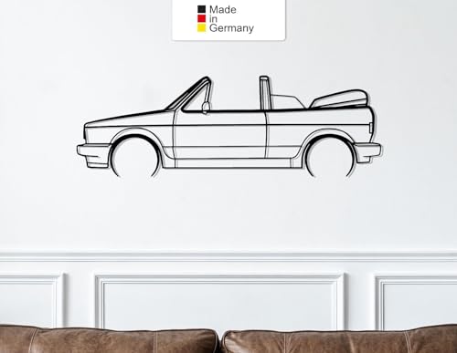 Golf 1 Sportline Cabriolet déco murale métal pour salon de passionné auto