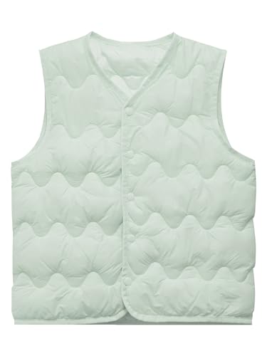 Little Kids Padded Quilted Vest Puffer Gilet Cozy Soft Warm Waistcoat Jacket Outerwear for Girls Toddlers