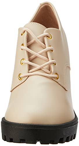 Tamanco Salto, Moleca, Feminino, Creme