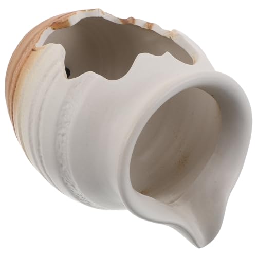 PERSELOSO 1セットエコロジカルセラミックジャーウォーターファウンテン - 循環式滝機能 - 装飾水槽水耕栽培水槽ジャー - セラミックファウンテン装飾