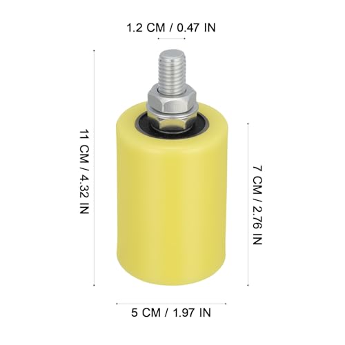 Galets de guidage en nylon robustes, rouleaux acier anti-bruit pour portail