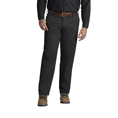 Red Kap mens Wrinkle-free work utility pants, Black, 38W x 30L US