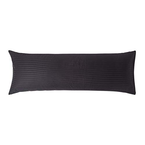 HOMESCAPES Taie de traversin 140 cm en Percale de Coton égyptien 330 Fils, Taie d’Oreiller...