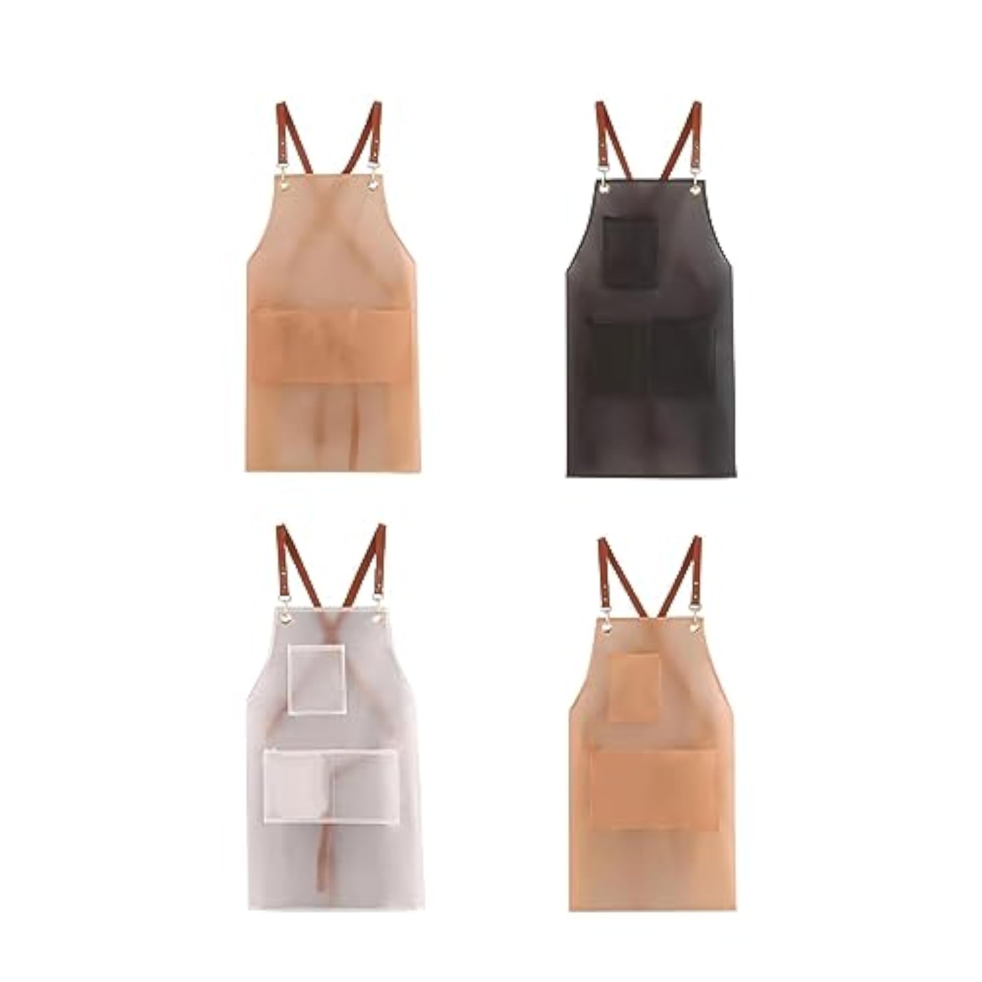 Durable Pink Chef Apron with Long Pocket for Cooking