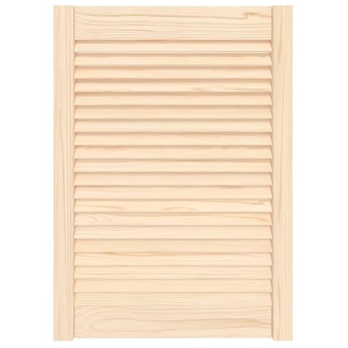 vidaXL Porte d'Armoire à Persiennes, Porte de Placard à Chaussures, Panneau de Radiateur, Décoration d'Intérieur, Bois de Pin Massif