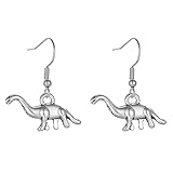 Ohrstecker mit Dinosaurier-Anhänger, einfache Dinosaurier-Ohrringe aus Legierung