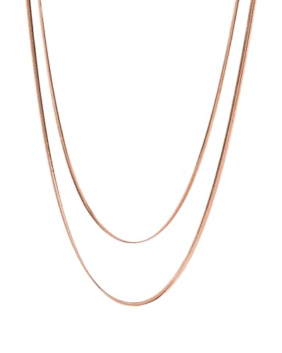 Purelei Two Layers Kette Damen Rosegold – Ansicht 1