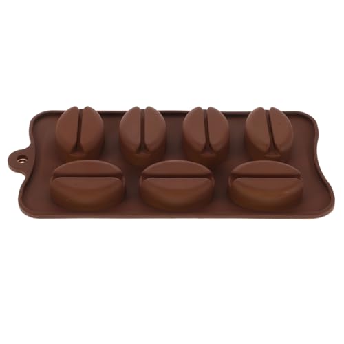 MOLUCKFU コーヒー豆型シリコンモールド 軽量柔軟 耐熱耐冷 製氷 製菓用 家やパーティーに クッキー型 フォンダント成形トレイ