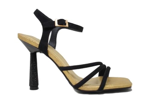 Menbur Sandalias de tacón alto 26230 en negro para mujer - Mujer color: negro talla: 37