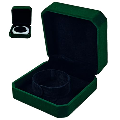 CutitiUU Caja de regalo de terciopelo para pulseras y relojes Caja de regalo de terciopelo para pulseras sencillas Cajas de joyería clásicas para compromiso, boda, aniversario CutitiUU Caja de regalo de terciopelo para pulseras y relojes Caja de regalo de terciopelo para pulseras sencillas Cajas de joyería clásicas para compromiso, boda, aniversario