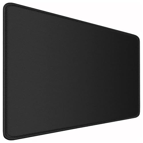 Image of Storite 700x300x2mm Extended Gaming Mouse Pad - Non-Slip Rubber Base, Stitched Edges, Water-Resistant Surface - Black