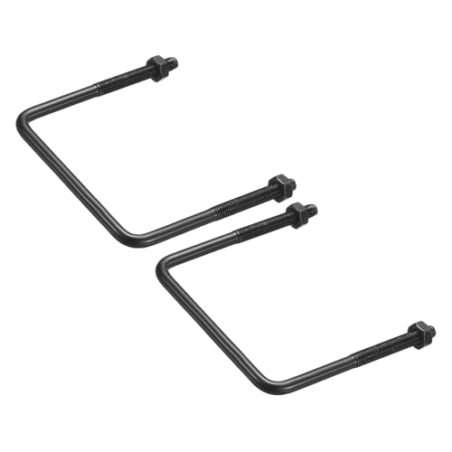 Boulon en U carré M6 traité anti-corrosion en acier 304 galvanisé noir pour remorque