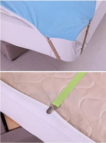 Yoovat Couch Cushion Covers Holder Straps Sofa Couch Covers Sofa Slipcover Holder Clips 10 to 60in(25-160cm) Adjustable Elastic Straps for Sofa Covers Cushion (4 Pcs Black)