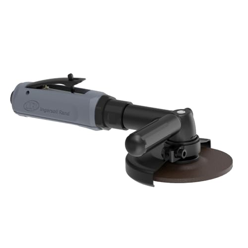 Image of Ingersoll Rand 4445 Extended Air Angle Grinder, 4.5 inch Type 27 Wheel, 12,000 RPM, 0.9 HP, 5 /8 inch-11 Thread, Rear Exhaust