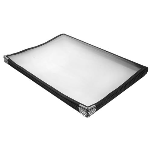 ULTECHNOVO Menu Cover Restaurant PVC Material 6 Page 12 View Menu Book Holder Restaurant