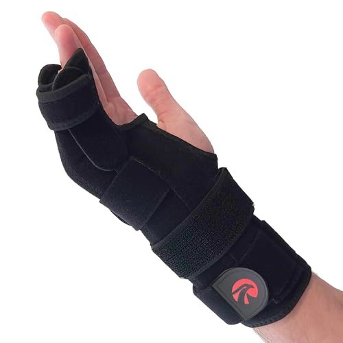 Pinky Finger Splint Boxer Fracture Brace | Ulnar Gutter Splint Hand Brace | Ring & Little Finger Splints | Broken Metacarpal Support Cast | Dupuytrens Contracture | Boxers Pinky Braces (MED RIGHT)