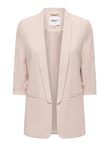 ONLY Damen Blazer Onlelly 3/4 Life Blazer TLR Noos, Rose Smoke,36