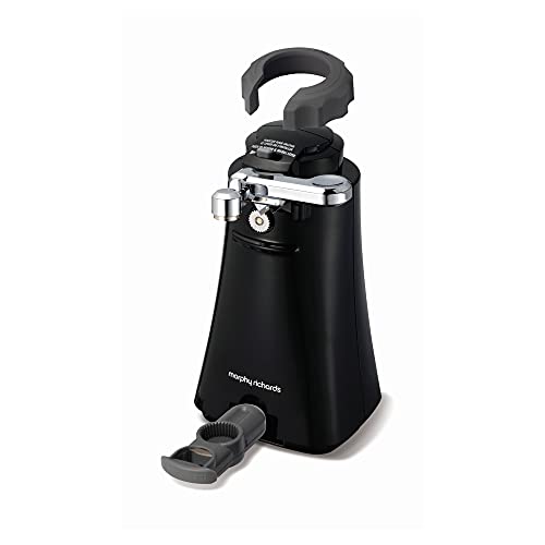 Morphy Richards Multifunction Can Opener 46718 Black Tin Opener, Small
