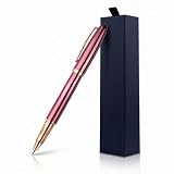 Pluma Estilográfica con Caja de Regalo - 2 Cartuchos Extra de Tinta Negra Grabados con los Nombres de sus Mensajes - Regalo para Colegas Amigos Negocios Cualquier Ocasión