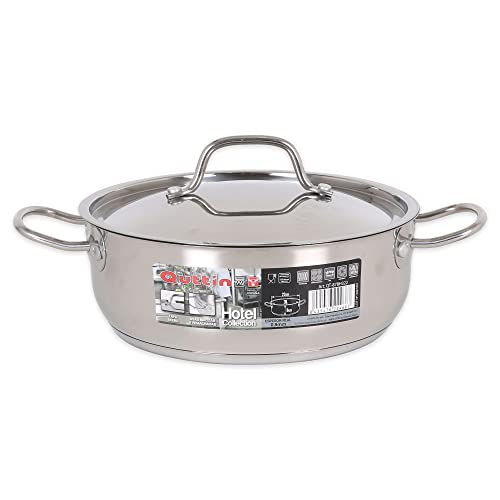 Cacerola con tapa de acero inoxidable Hotel 62250 de 22 cm olla de 3 litros y 0.8 mm de espesor 2