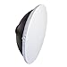 Bestshoot 2Packs 22 inch / 55cm Beauty Dish Diffuser Sock, Transparent Soft White Diffuser Screen Cover for Flash Speedlight, Strobe Light, Monolight Reflector, Fits Portrait, Fashion Photography