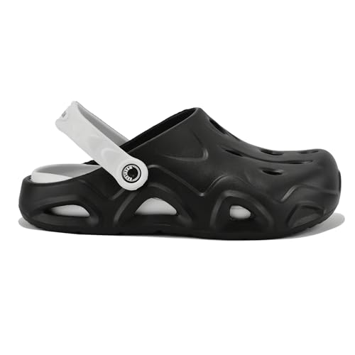 Image of Woodland Men's Black /Lgrey Eva Slides-UK-5 (EURO 39)