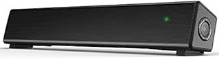 Computer Speakers, Bluetooth 5.0 PC Speakers Sound Bar, 10W Output Wireless Computer Speakers with Wired AUX 3.5mm Jack, for Steam Deck, TV, Desktop, Smartphone and Tablet, Black