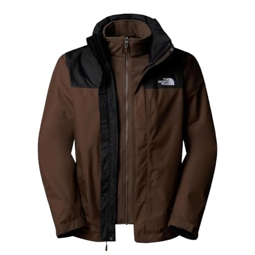 The North Face Evolve II Chaqueta triclimate para hombre Smokey Brown/Tnf Black S