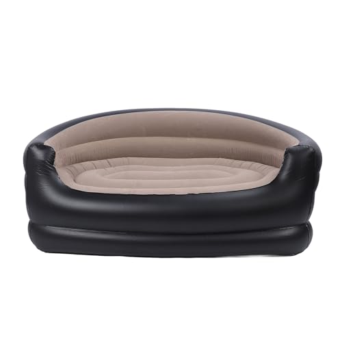 Sofá Inflable, sofá Inflable Flotante, sillón reclinable de Dos plazas para Adultos, cómodo sofá de Aire portátil con 2 Parches de reparación para Sala de Estar, Patio Trasero
