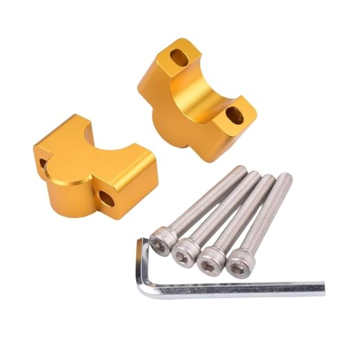 Adaptateur guidon SYM 400ADX évite mal de dos hauteur 30 mm or - 2