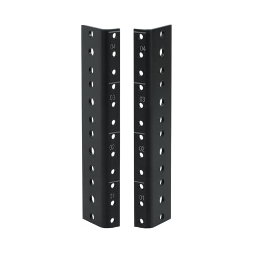 Gator Rackworks Heavy Duty stalen rackrailset, 4U rackmaat (GRW-RACKRAIL-04U)