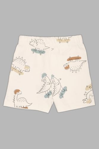 Image of Pantaloons Baby Kids 100% Cotton Printed Shorts | Regular Fit | Mid Rise Waist | Above Knee Length