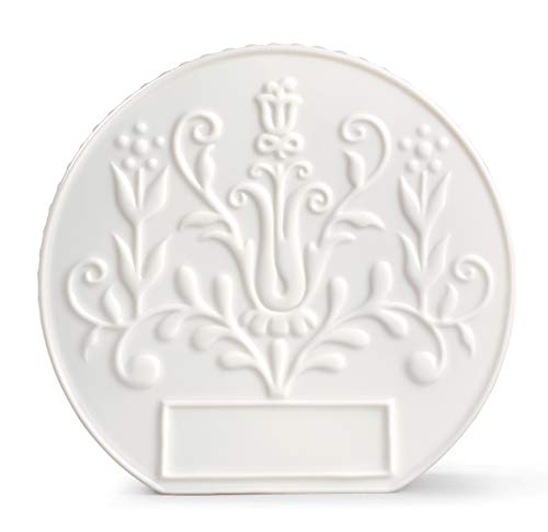Reloj de Mesa Logos Lladró: reloj de porcelana blanca para decoración interior 3