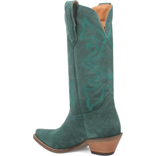Image of Dingo Womens Out West Embroidered Snip Toe Casual Boots Mid Calf Mid Heel 2-3 inch