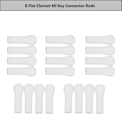 image for TUOREN 20Pcs Bass Clarinet Connecting Rod for Mi Key, Plastic B Flat C