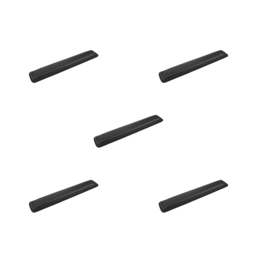 5 Set PU Tastatur-Handgelenkauflage, Handflächenstütze/Handgelenkpolster, 370 x 85 x 28 mm