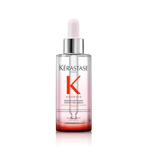Kerastase Genesis Hair Serum | Daily Strengthening Treatment for Weak or Damaged Hair | Nourishes and Reinforces Hair | Anti-Breakage | Silicone-Free | For Weakened Hair | Serum Fortifiant - Genesis - 3 Fl Oz (Pack of 1)