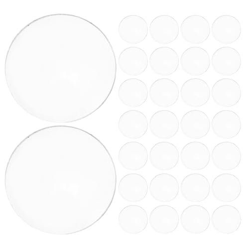 TOMETURE 50 lenti in vetro con bordo lucidato per faretto GU10 - Piastra frontale trasparente per lampadina MR16 - Ricambio per faretto da esterno