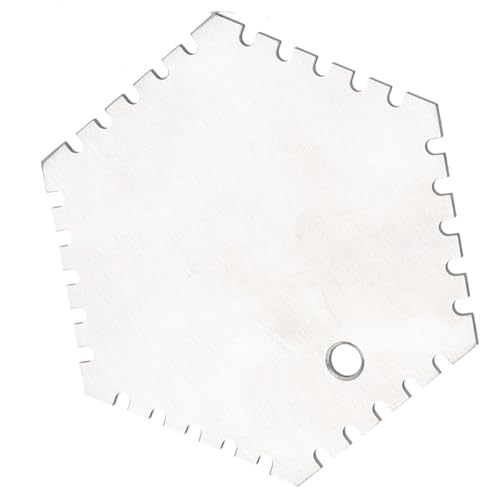 Calibrador de película húmeda CO100 de acero inoxidable para medición de espesor de recubrimientos, rango 20-370 μm, diseño hexagonal, compatible con aplicaciones industriales y de bricolaje en pintura miniatura 2