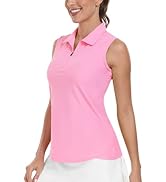 AIRIKE Golf Polo Shirts for Women Sleeveless Summer Sports Athletic Fashionable Workwear-Quick Dr...