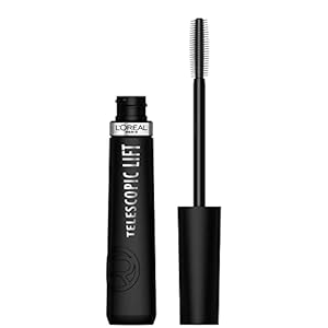 Image of L’Oréal Paris Telescopic Lift Washable Mascara, Lengthening and Volumizing Eye Makeup, Lash Lift with Up to 36HR Wear, Black, 0.33 Fl Oz