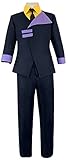 Adult Spike Costume Suit Men Cowboy Bebop Bishasu Cosplay Shirt Coat Pants Halloween Suit (Medium, Style 1)