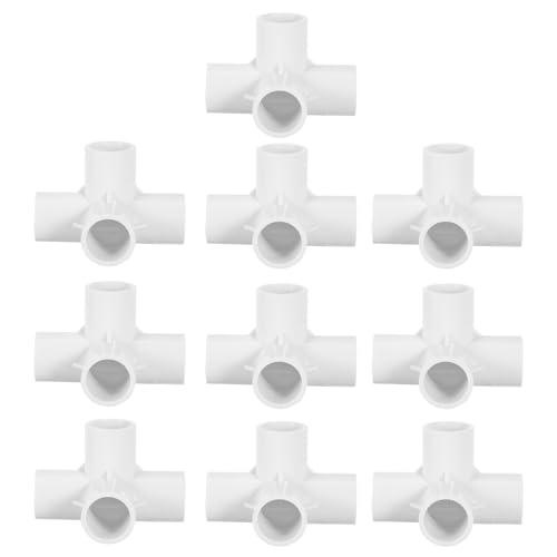 Conector de esquina de PVC para tuberías blancas de fontanería pack de 10 piezas 2
