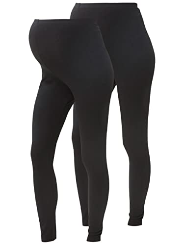 MAMALICIOUS Damen Mllea Org Long 2pack A. O. Noos Umstandsleggings, Schwarz...